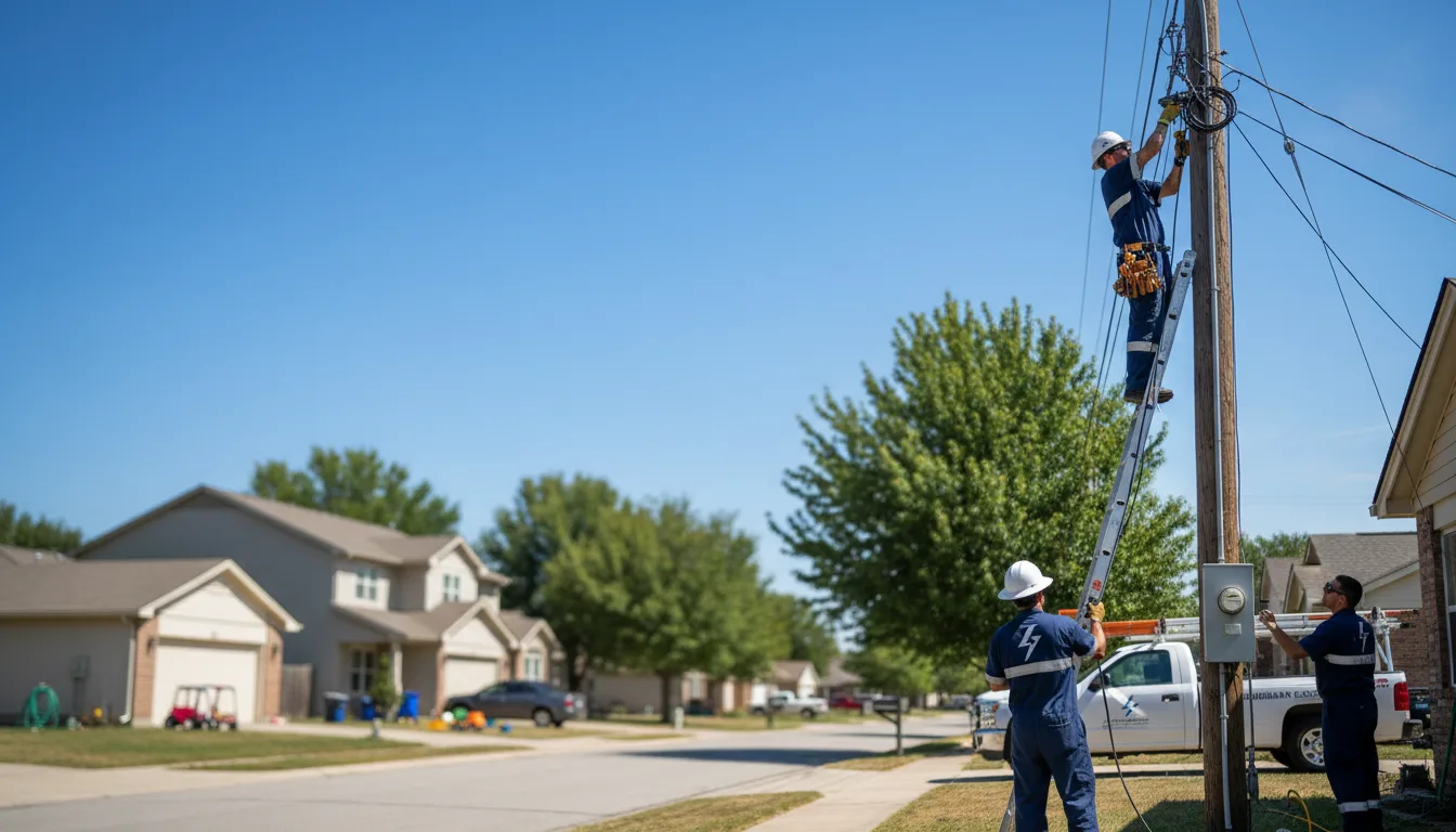 Residential electrician providing installation services in Portville, NY